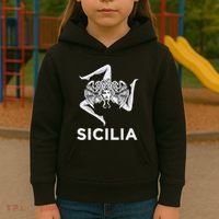 Sicilian Pride Sicilia Trinacria Sicilian Kids Hoodie thumb 3