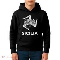 Sicilian Pride Sicilia Trinacria Sicilian Kids Hoodie thumb 4