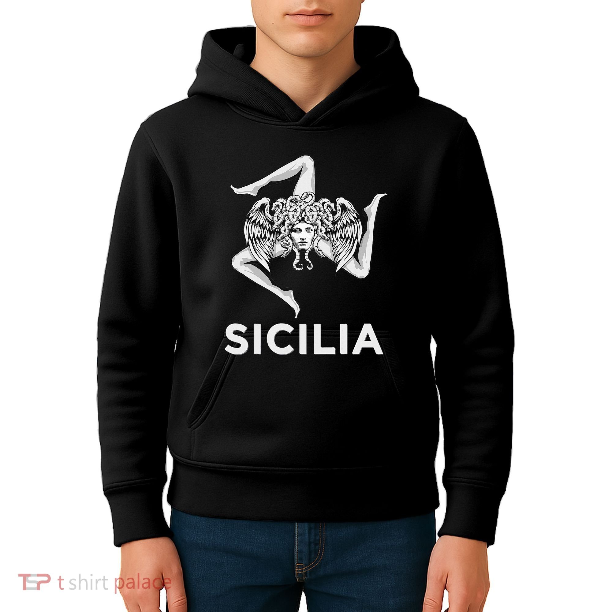 Sicilian Pride Sicilia Trinacria Sicilian Kids Hoodie