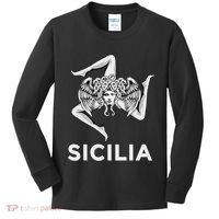 Sicilian Pride Sicilia Trinacria Sicilian Kids Long Sleeve Shirt thumb 0