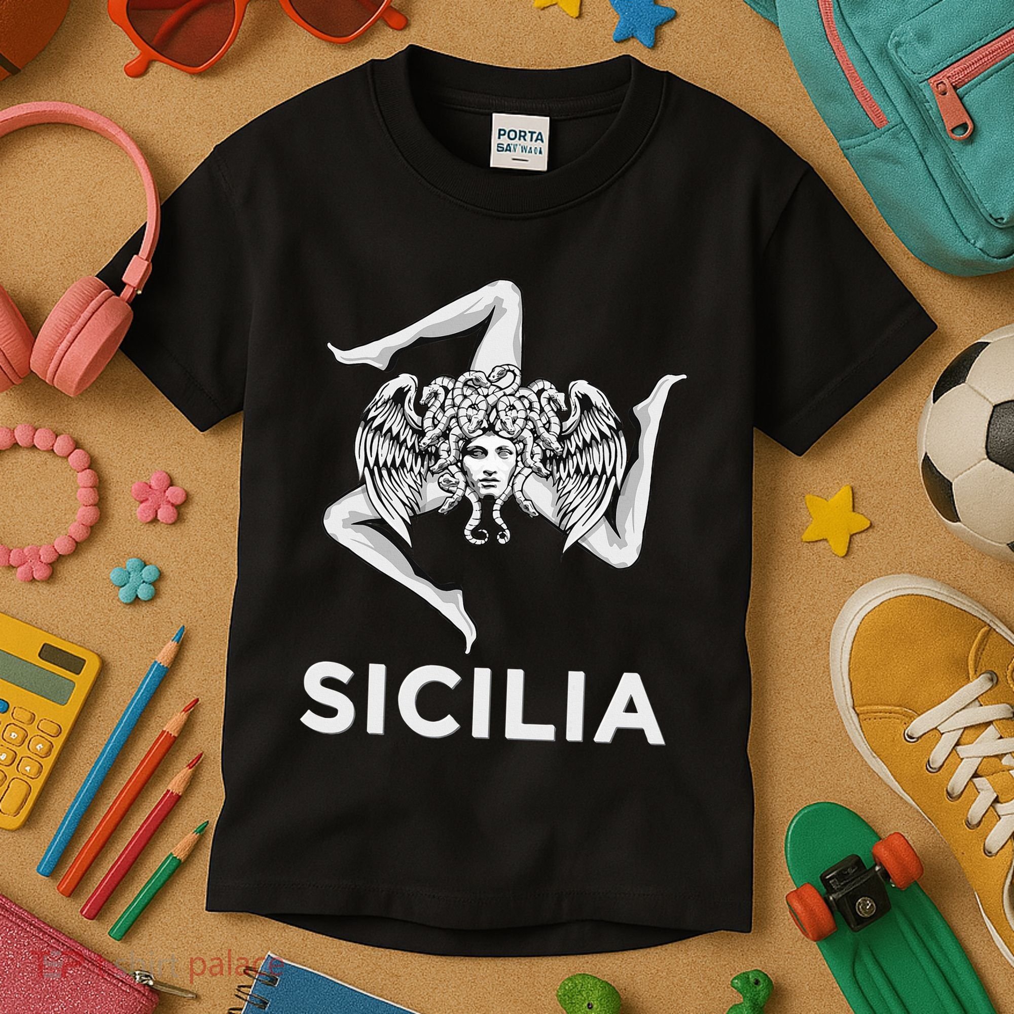Sicilian Pride Sicilia Trinacria Sicilian Kids T-Shirt