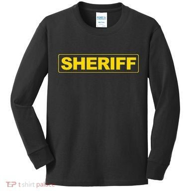 Sheriff Police Kids Long Sleeve Shirt