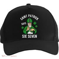 Saint Patrick Says Six Seven 6-7 Meme St Patrick's Day Five-Panel Snapback Cap thumb 0