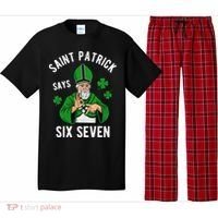 Saint Patrick Says Six Seven 6-7 Meme St Patrick's Day Pajama Set thumb 0