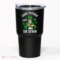 Saint Patrick Says Six Seven 6-7 Meme St Patrick's Day Tumbler thumb 0