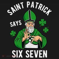 Saint Patrick Says Six Seven 6-7 Meme St Patrick's Day Tote Bag thumb 4