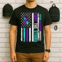 Suicide Prevention Support Fight Stigma Suicide Awareness T-Shirt thumb 6
