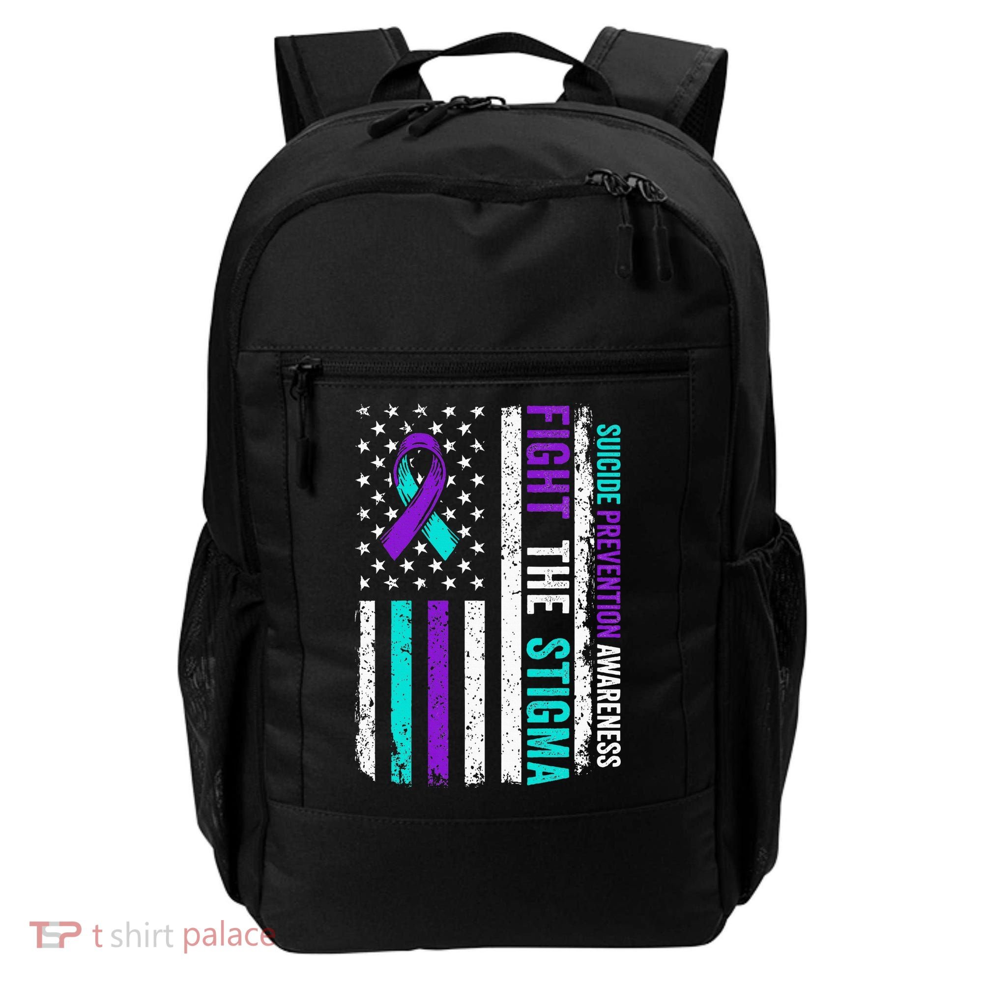 Suicide Prevention Support Fight Stigma Suicide Awareness Backpack