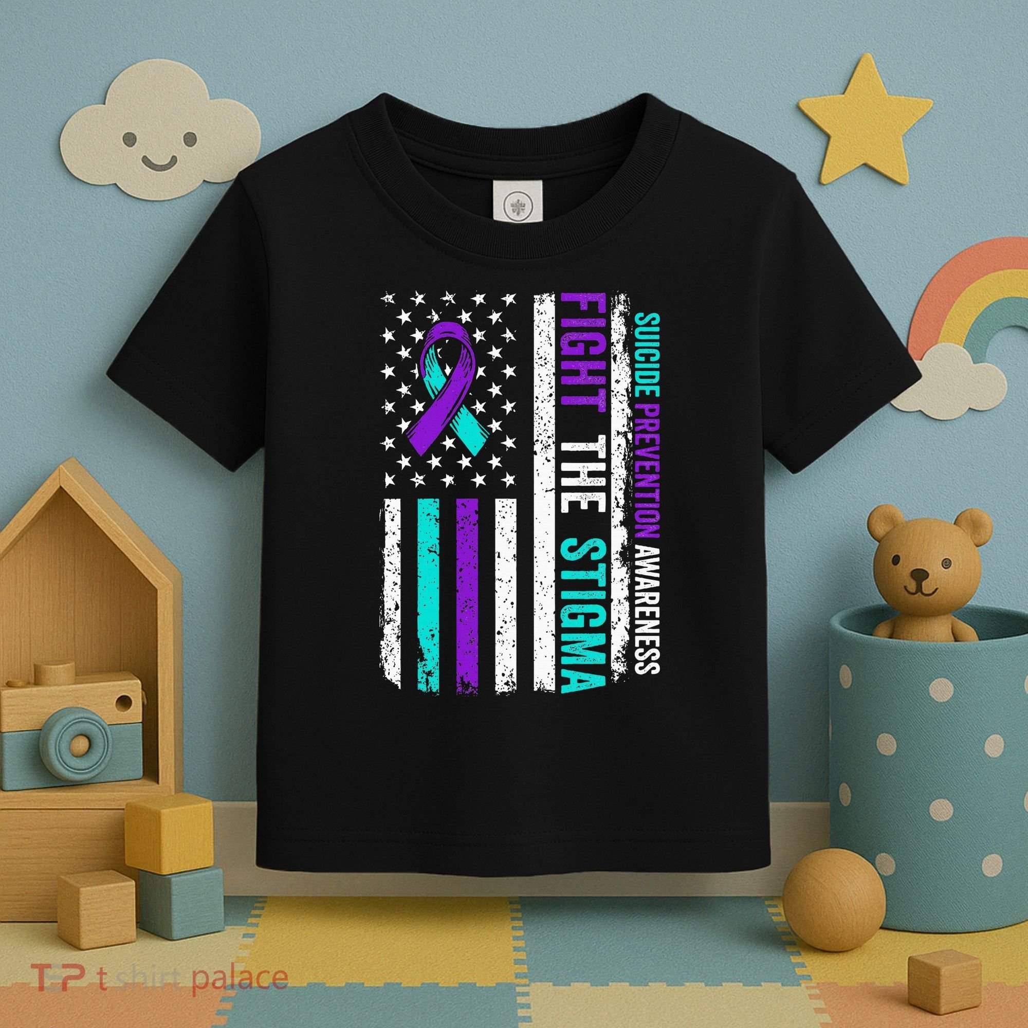 Suicide Prevention Support Fight Stigma Suicide Awareness Toddler T-Shirt