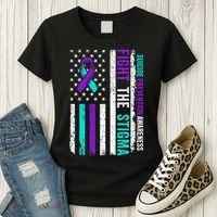 Suicide Prevention Support Fight Stigma Suicide Awareness Women's T-Shirt thumb 3