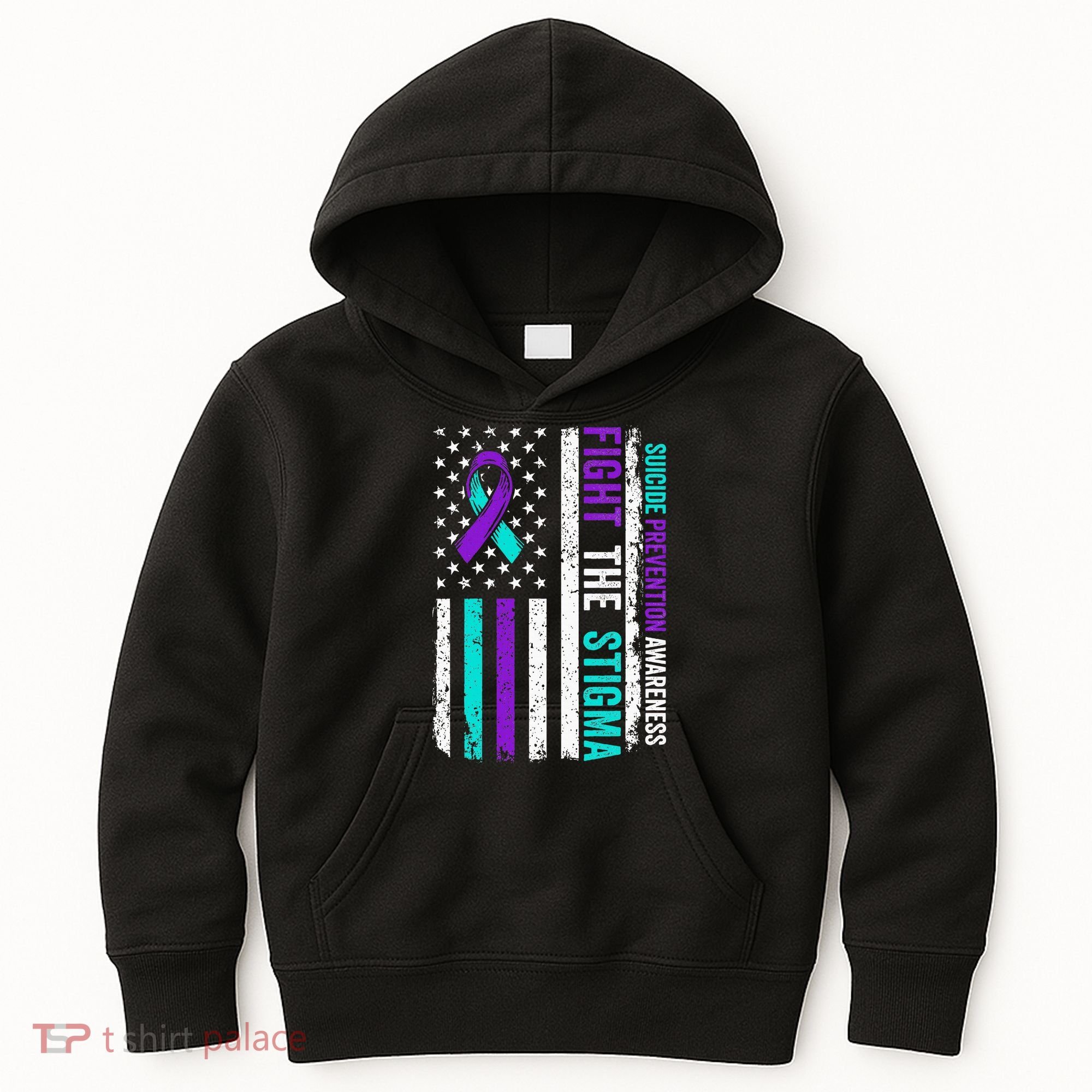Suicide Prevention Support Fight Stigma Suicide Awareness Kids Hoodie