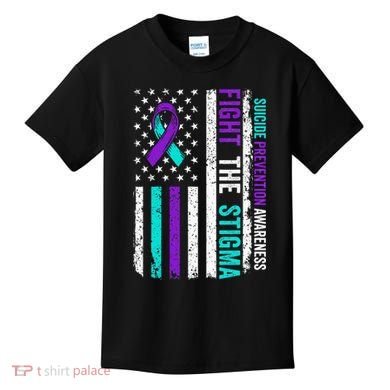 Suicide Prevention Support Fight Stigma Suicide Awareness Kids T-Shirt
