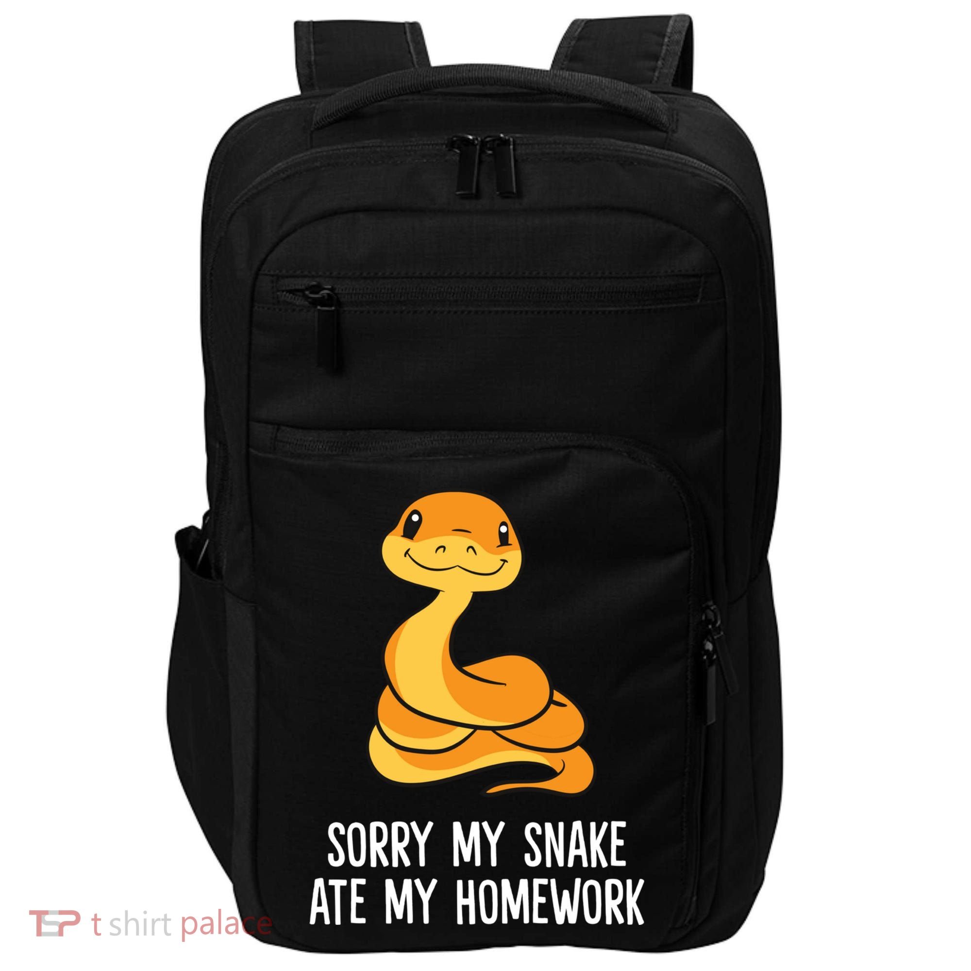 Snake Pet School Sorry, My Snake Ate Homework Impact Tech Backpack