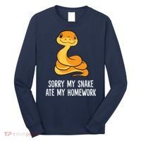 Snake Pet School Sorry, My Snake Ate Homework Long Sleeve Shirt thumb 0