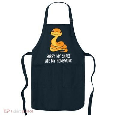 Snake Pet School Sorry, My Snake Ate Homework Apron