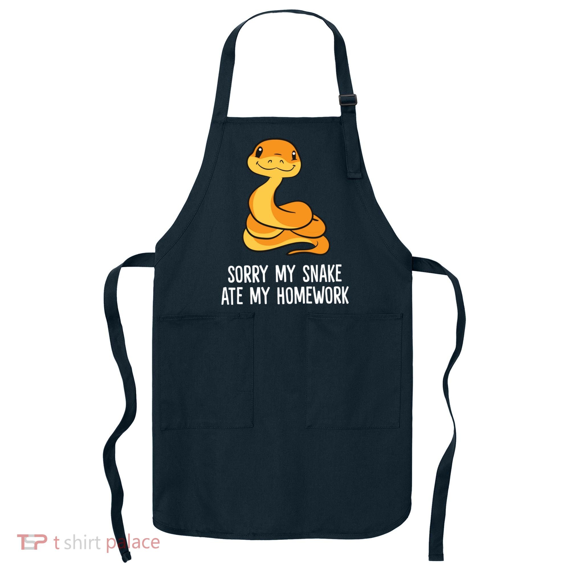 Snake Pet School Sorry, My Snake Ate Homework Apron