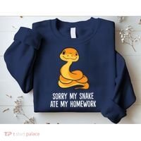 Snake Pet School Sorry, My Snake Ate Homework Sweatshirt thumb 2