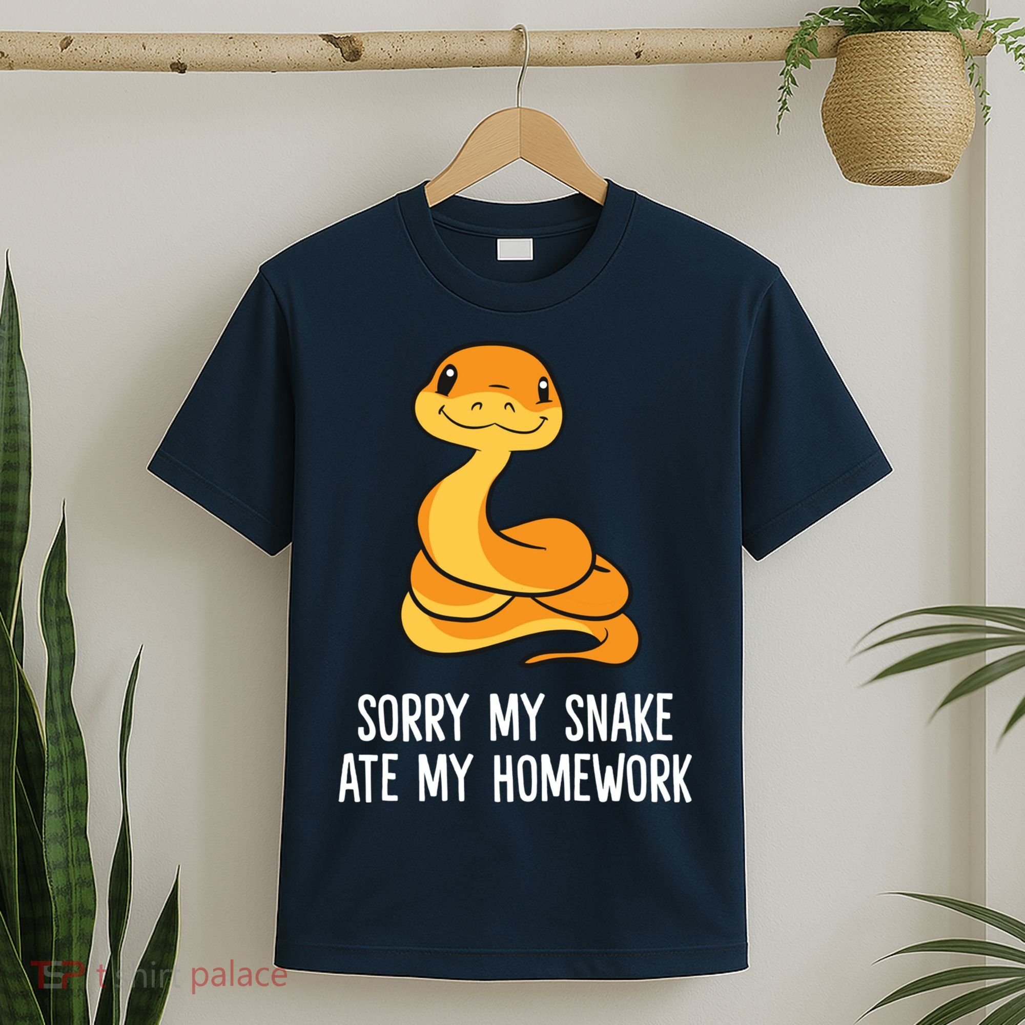 Snake Pet School Sorry, My Snake Ate Homework T-Shirt