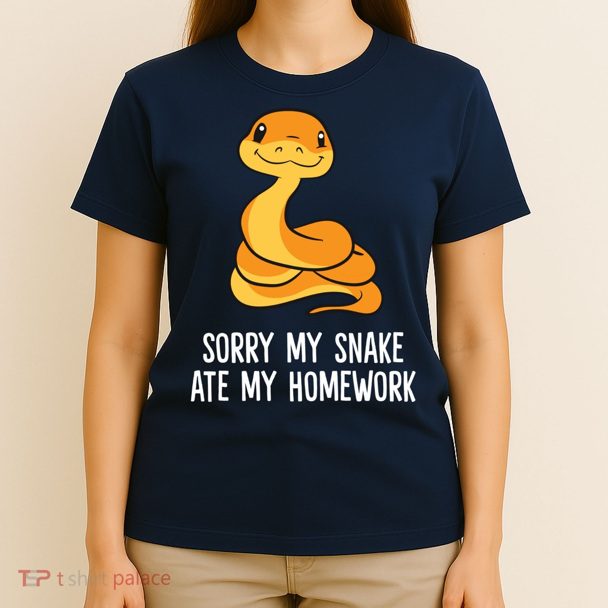 Snake Pet School Sorry, My Snake Ate Homework T-Shirt