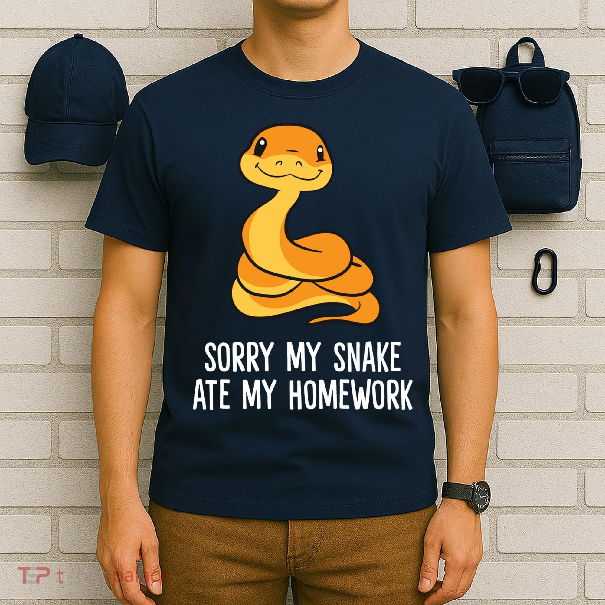 Snake Pet School Sorry, My Snake Ate Homework T-Shirt