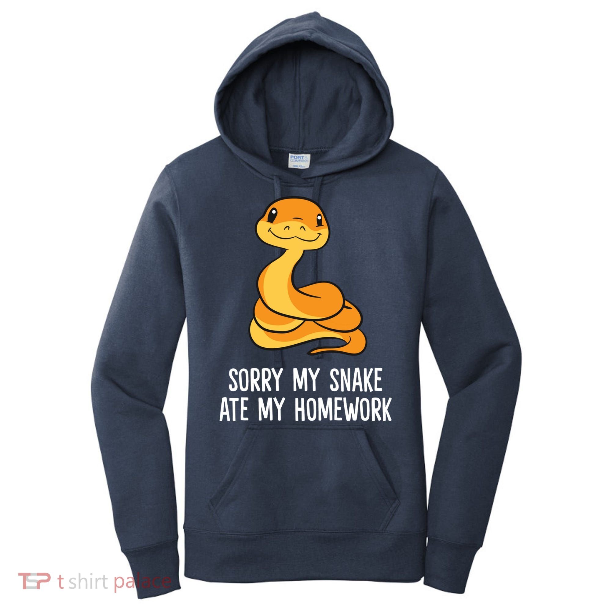Snake Pet School Sorry, My Snake Ate Homework Women's Hoodie