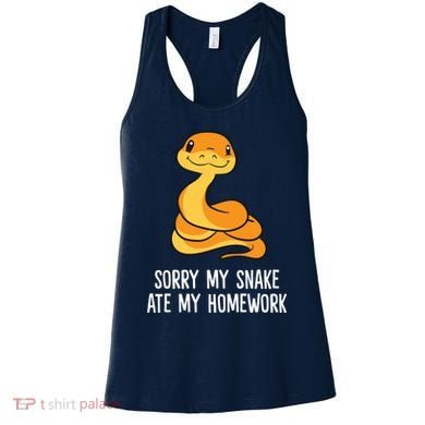 Snake Pet School Sorry, My Snake Ate Homework Women's Tank Top