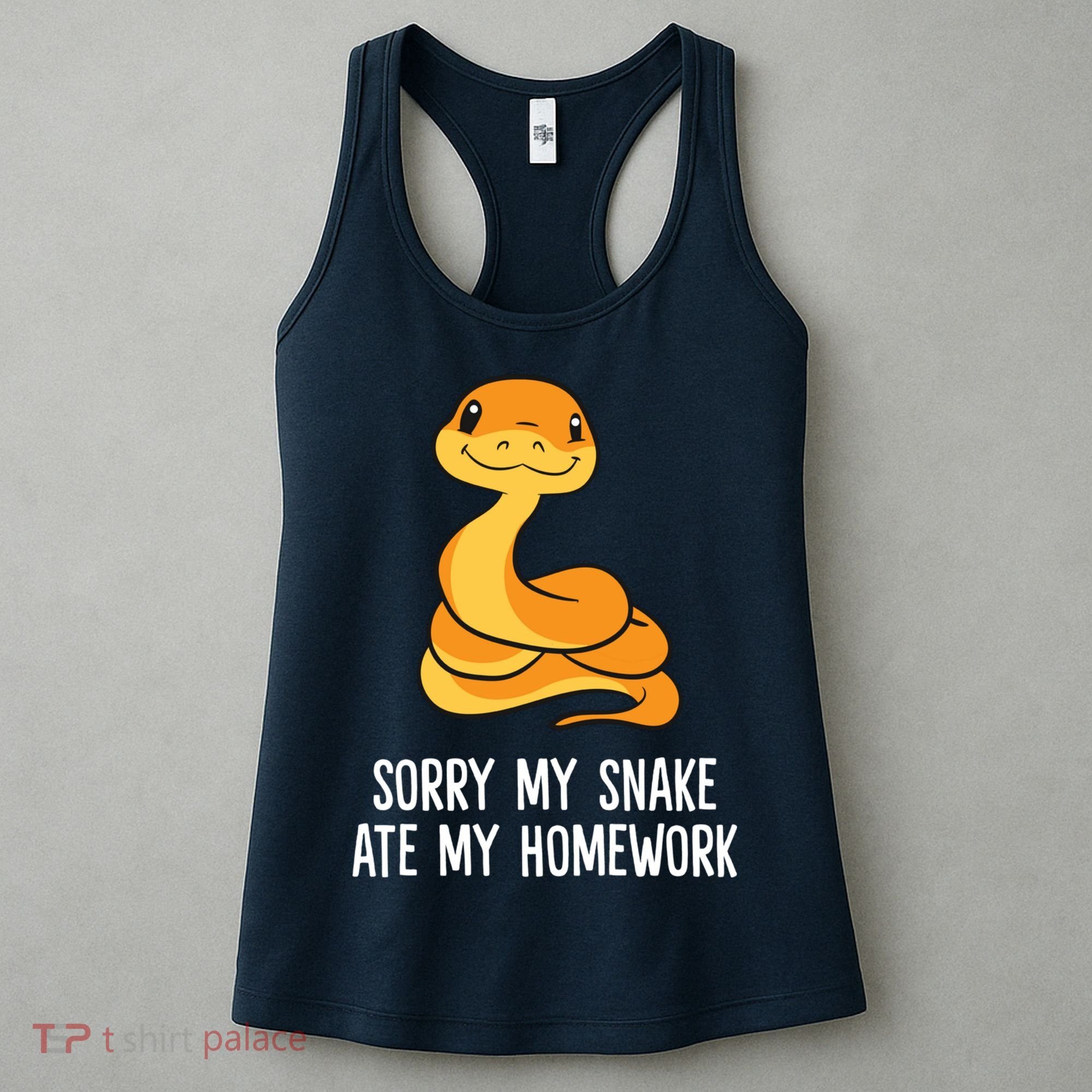 Snake Pet School Sorry, My Snake Ate Homework Women's Tank Top