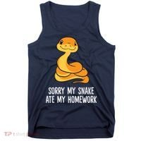 Snake Pet School Sorry, My Snake Ate Homework Tank Top thumb 0