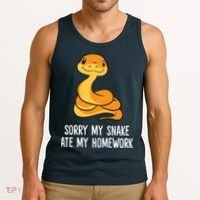 Snake Pet School Sorry, My Snake Ate Homework Tank Top thumb 3
