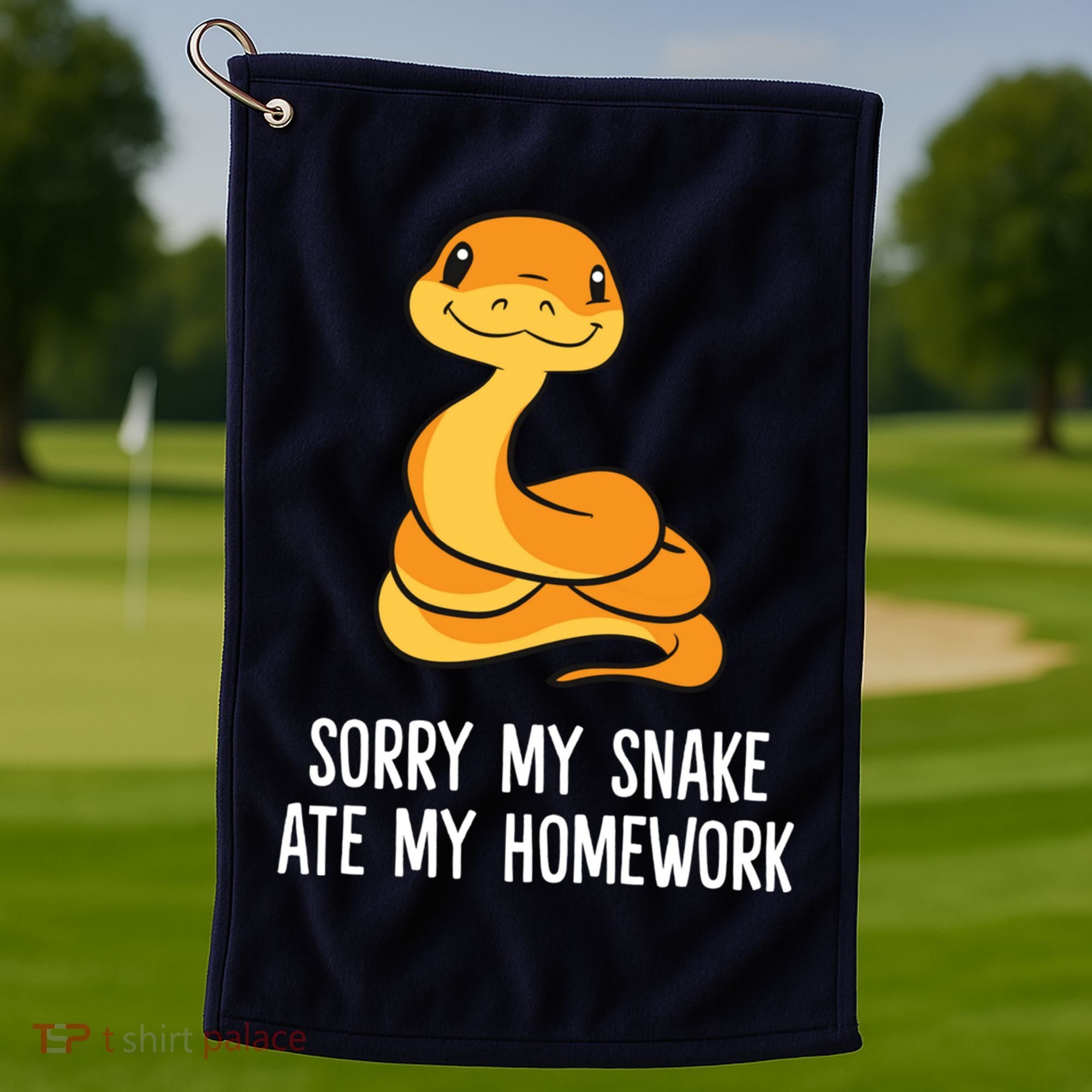 Snake Pet School Sorry, My Snake Ate Homework Golf Towel