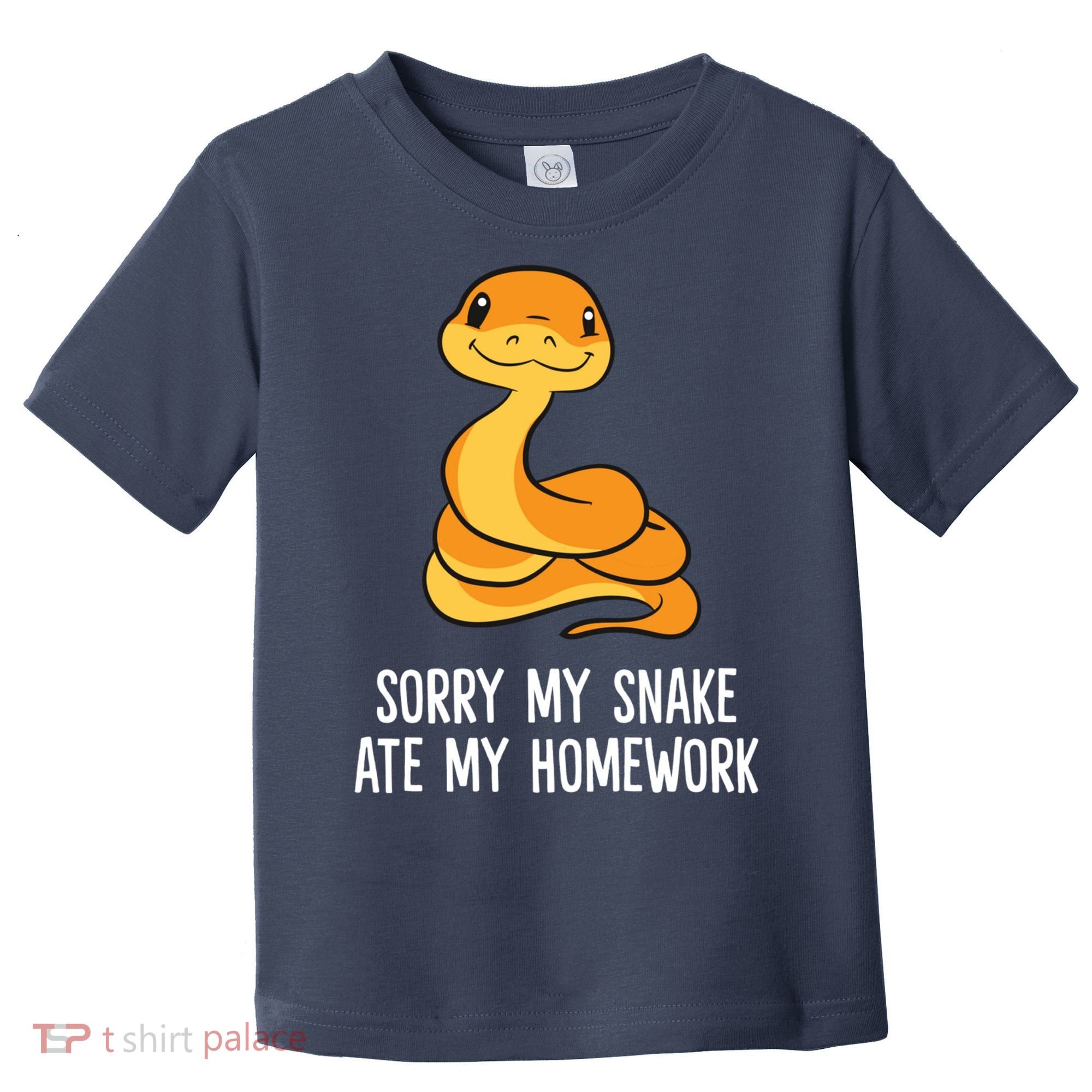 Snake Pet School Sorry, My Snake Ate Homework Toddler T-Shirt