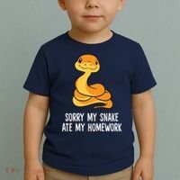 Snake Pet School Sorry, My Snake Ate Homework Toddler T-Shirt thumb 2