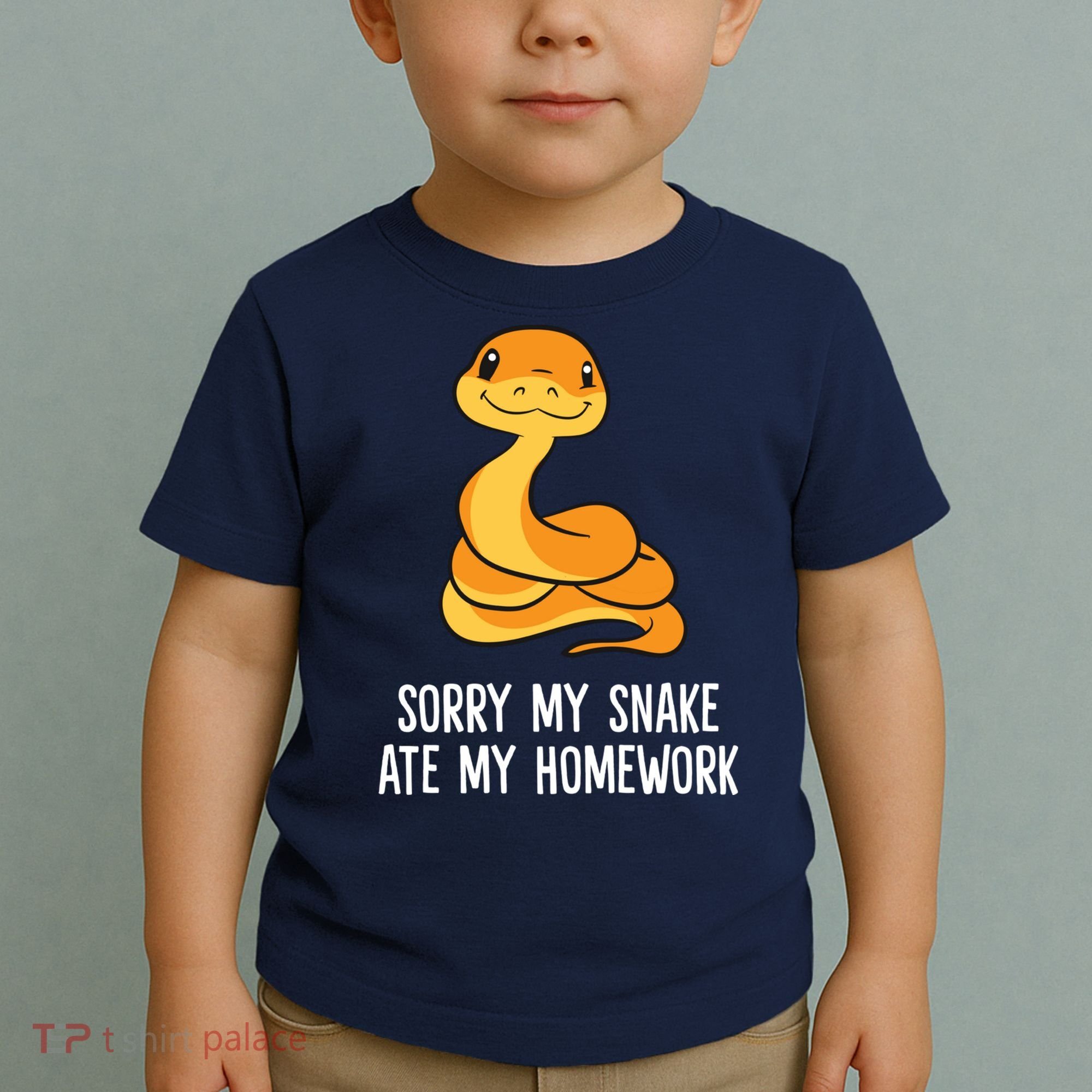 Snake Pet School Sorry, My Snake Ate Homework Toddler T-Shirt