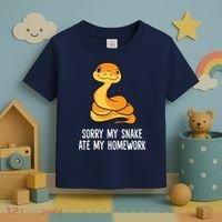 Snake Pet School Sorry, My Snake Ate Homework Toddler T-Shirt thumb 3