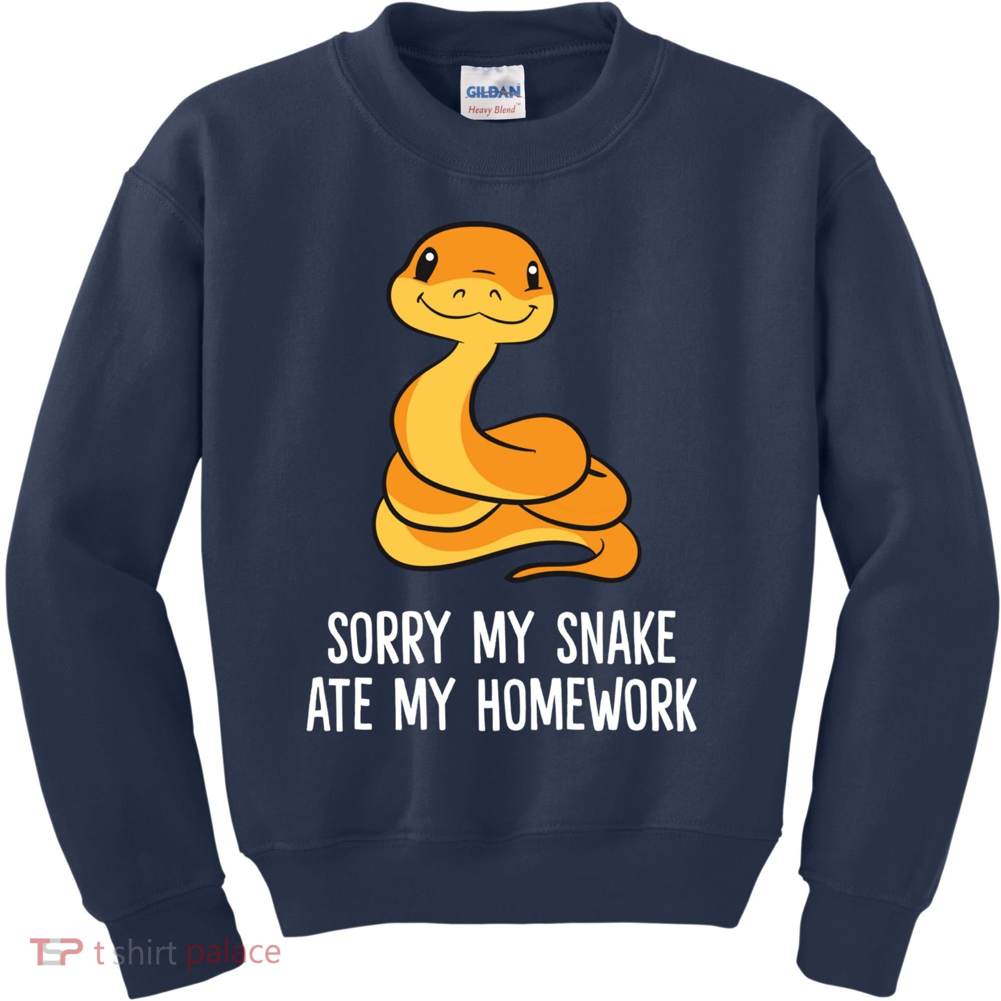 Snake Pet School Sorry, My Snake Ate Homework Kids Sweatshirt