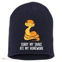 Snake Pet School Sorry, My Snake Ate Homework Short Acrylic Beanie thumb 0