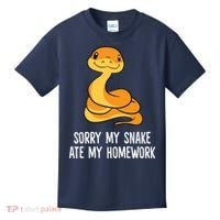 Snake Pet School Sorry, My Snake Ate Homework Kids T-Shirt thumb 0