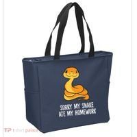 Snake Pet School Sorry, My Snake Ate Homework Tote Bag thumb 2