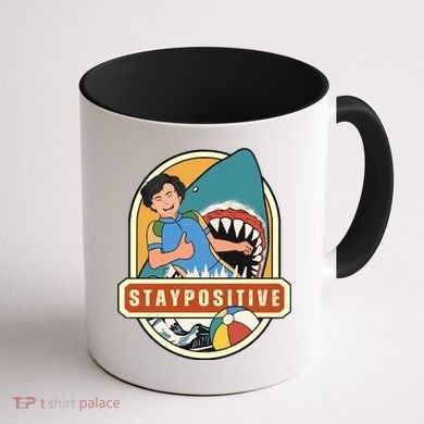 Stay Positive Coffee Mug back