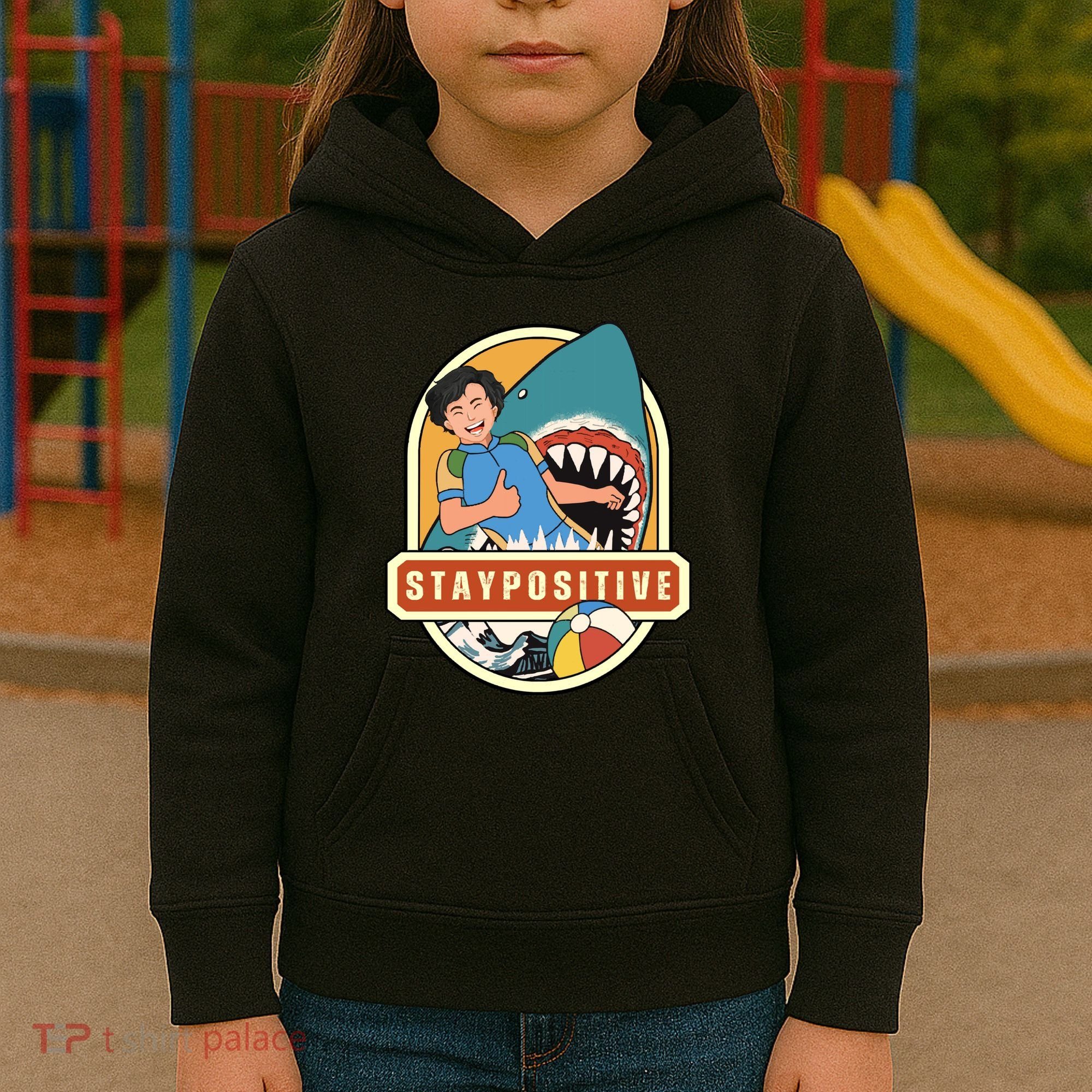 Stay Positive Kids Hoodie