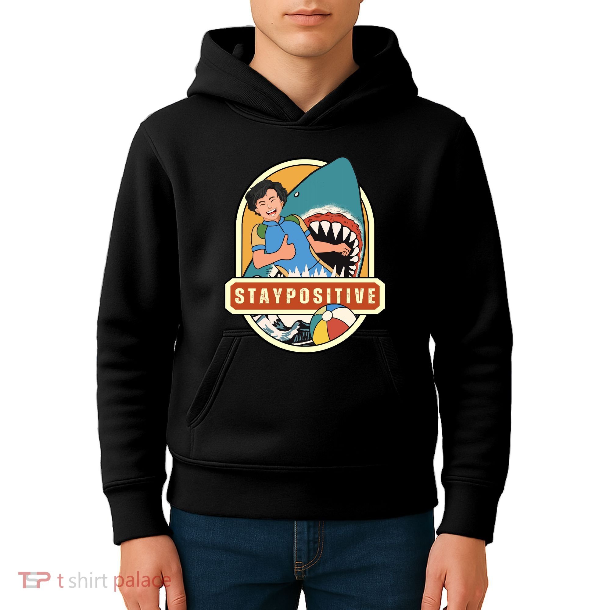 Stay Positive Kids Hoodie