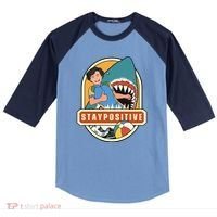 Stay Positive Raglan Baseball Sleeve Shirt thumb 0
