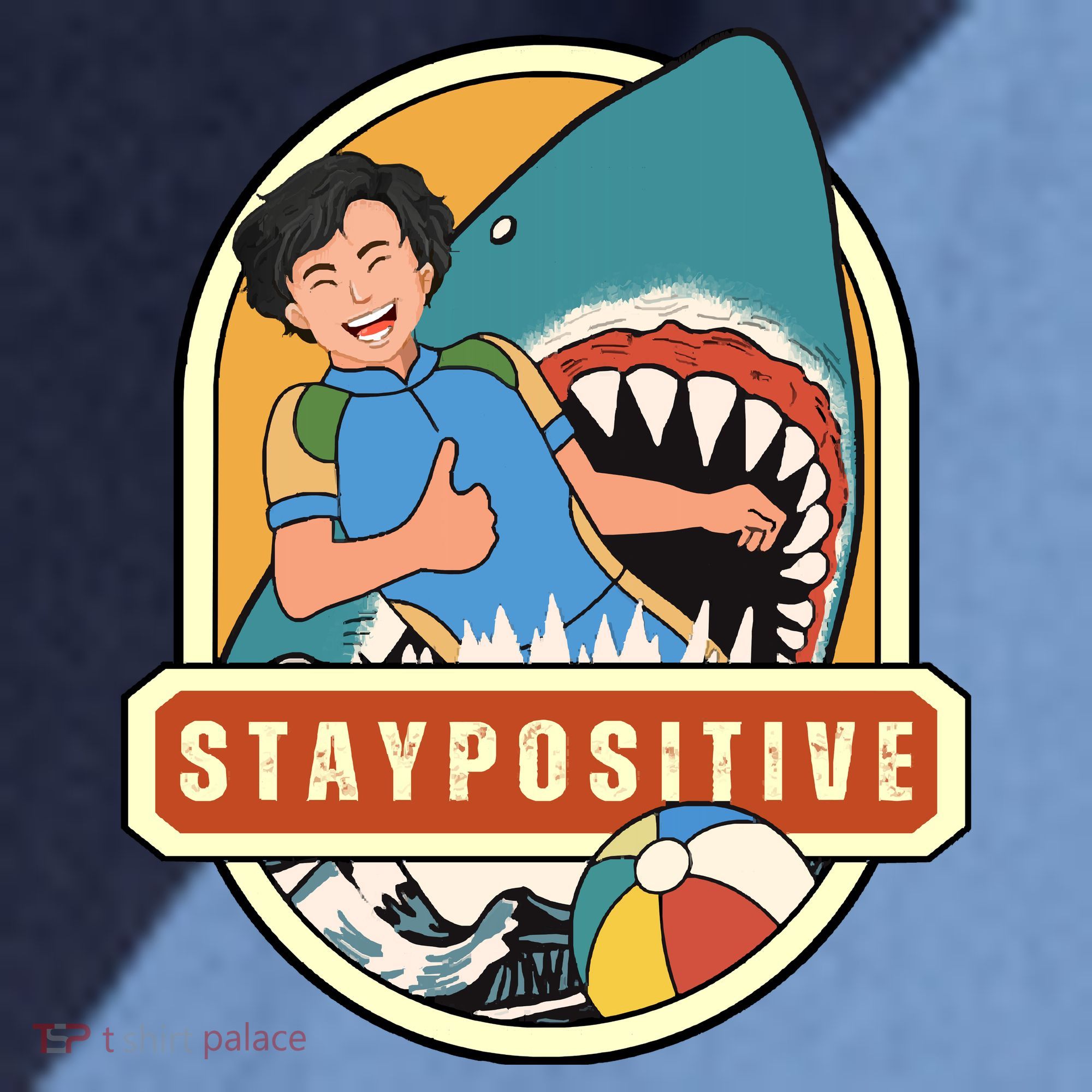 Stay Positive Raglan Baseball Sleeve Shirt