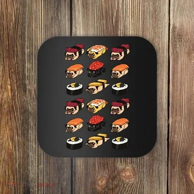 Sushi Pug Coaster