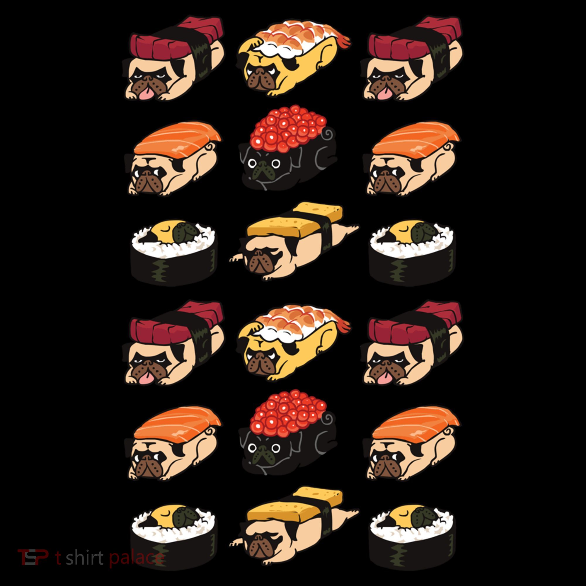 Sushi Pug Kids T-Shirt