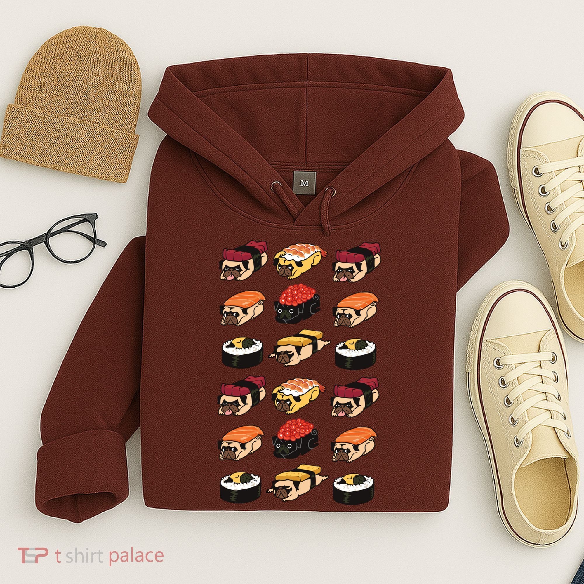 Sushi Pug Hoodie