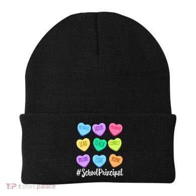 School Principal Staff Valentine's Day Pastel Candy Heart Gift Beanie