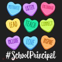 School Principal Staff Valentine's Day Pastel Candy Heart Gift Beanie thumb 2