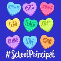 School Principal Staff Valentine's Day Pastel Candy Heart Gift Kids Hoodie thumb 5