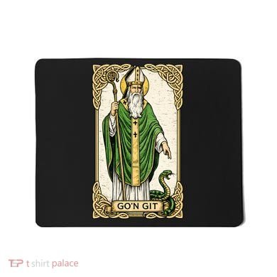 St Patrick Snake Gon Git Card Saint Pattys Vintage Mousepad
